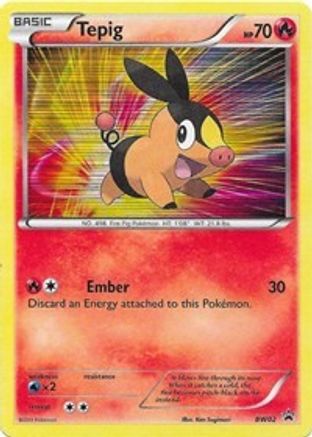 Tepig (BW02)  - Holofoil Black and White Promos - Holo Rare