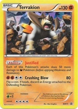 Terrakion - BW71  - Holofoil Black and White Promos - Promo