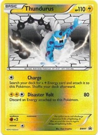 Thundurus - BW41  - Reverse Holofoil Black and White Promos - Promo