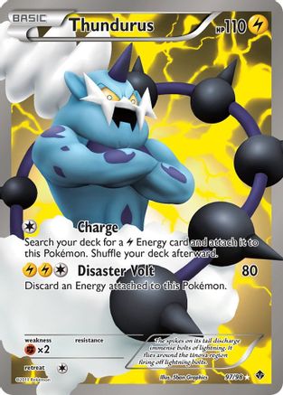 Thundurus (97 Full Art) 097  - Holofoil Emerging Powers - Ultra Rare