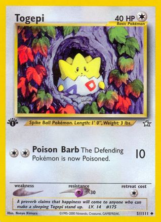 Togepi 051  - Unlimited Neo Genesis - Uncommon