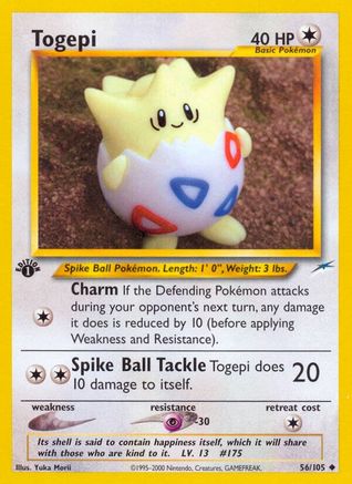 Togepi 056  - 1st Edition Neo Destiny - Uncommon
