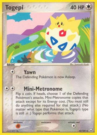 Togepi  - Reverse Holofoil Team Rocket Returns - Uncommon