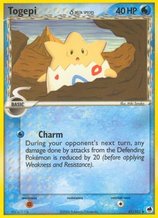 Togepi (Delta Species)  Dragon Frontiers - Uncommon