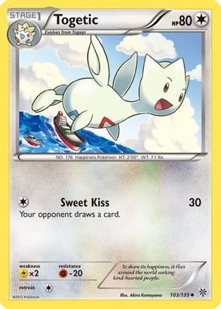 Togetic  - Reverse Holofoil Plasma Storm - Uncommon