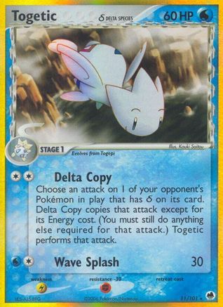 Togetic (Delta Species)/101  - Holofoil Dragon Frontiers - Holo Rare