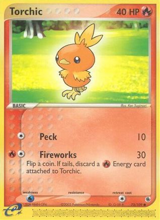 Torchic 073/109  Ruby and Sapphire - Common