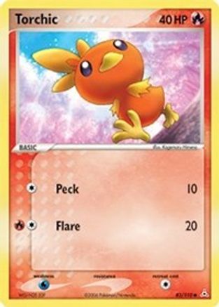 Torchic 083  - Reverse Holofoil Holon Phantoms - Common