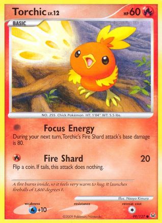 Torchic 099  - Reverse Holofoil Platinum - Common