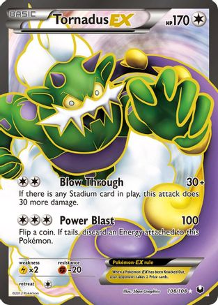Tornadus EX (108 Full Art)  - Holofoil Dark Explorers - Ultra Rare