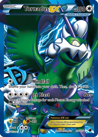 Tornadus EX (Team Plasma) (114 Full Art)  - Holofoil Plasma Freeze - Ultra Rare