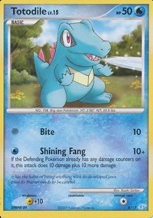 Totodile  DP Trainer Kit Manaphy & Lucario - Common