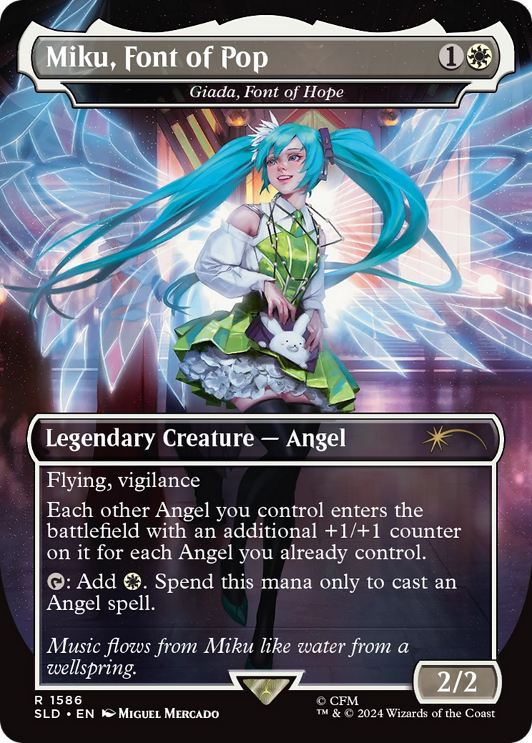 Miku, Font of Pop - Giada, Font of Hope (Japanese) [Secret Lair Drop Series]
