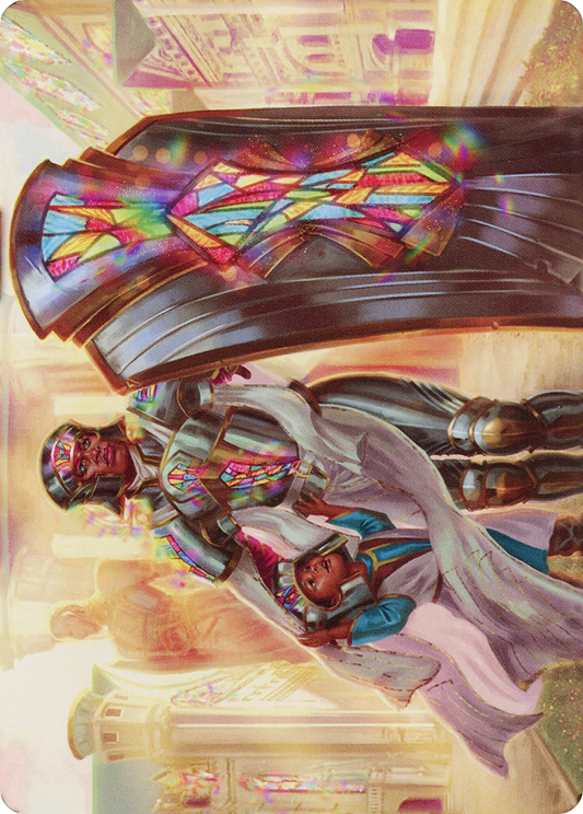 Guardian of New Benalia // Guardian of New Benalia (ADMU-008) - Dominaria United Art Series (Borderless) Foil
