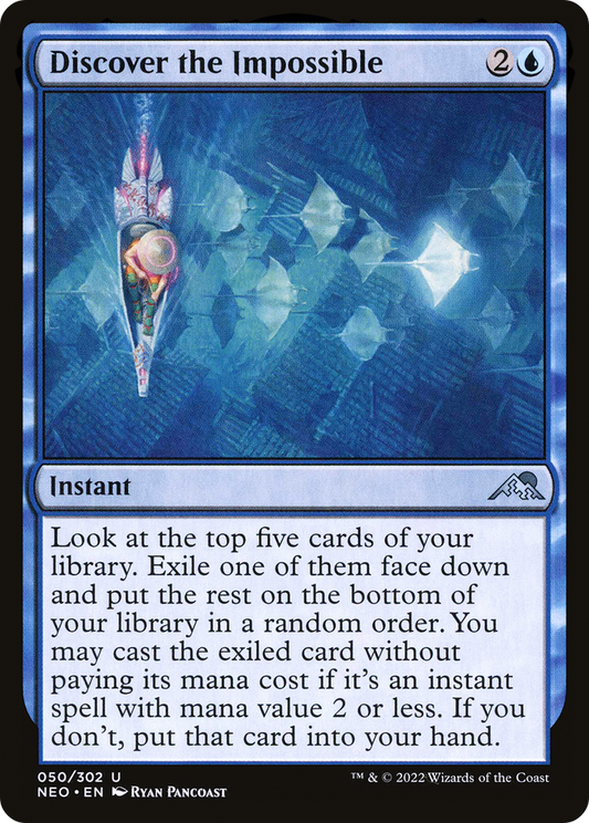 Discover the Impossible (NEO-050) - Kamigawa: Neon Dynasty Foil