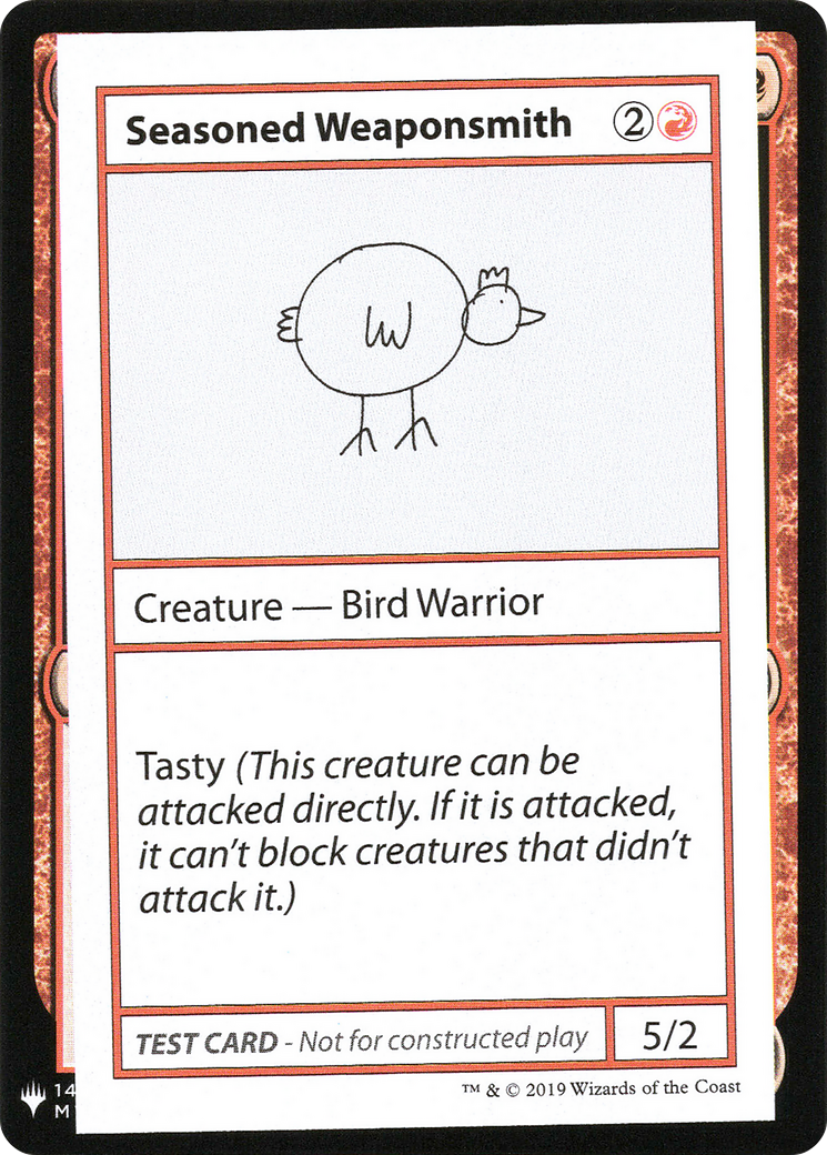 Seasoned Weaponsmith [Mystery Booster Playtest Cards]