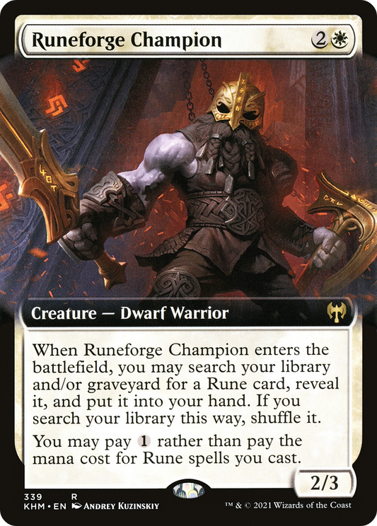 Runeforge Champion (Extended Art) [Kaldheim]