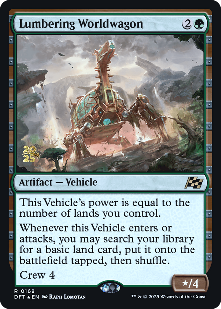 Lumbering Worldwagon [Aetherdrift Prerelease Promos]