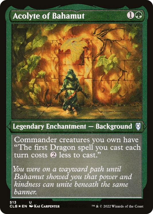 Acolyte of Bahamut (Foil Etched) [Commander Legends: Battle for Baldur's Gate]