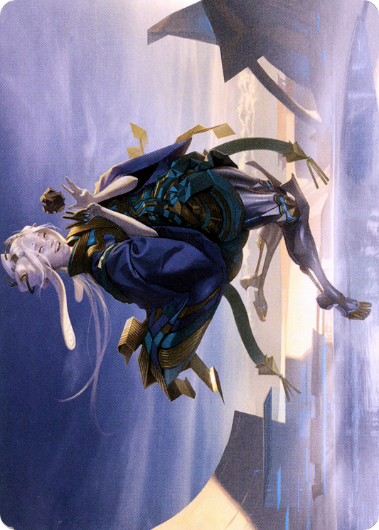 Moonfolk Puzzlemaker // Moonfolk Puzzlemaker (ANEO-006) - Neon Dynasty Art Series (Borderless)