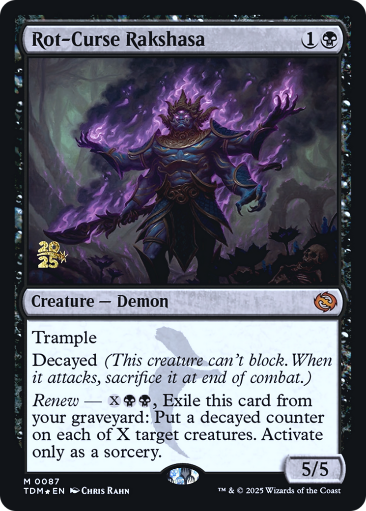 Rot-Curse Rakshasa [Tarkir: Dragonstorm Prerelease Promos]