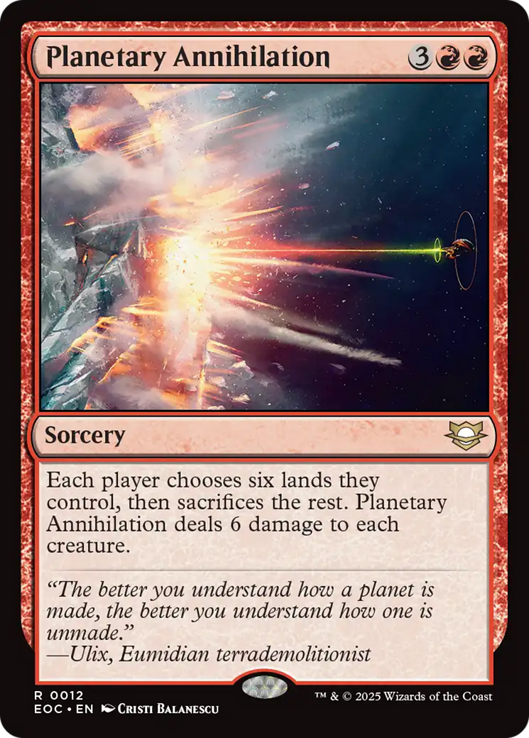 Planetary Annihilation [Edge of Eternities Commander]