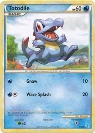 Totodile (#14)  HGSS Trainer Kit Gyarados & Raichu - Common