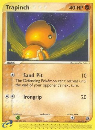 Trapinch/100  - Reverse Holofoil Sandstorm - Common