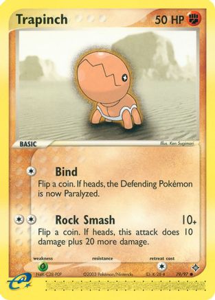 Trapinch - 79/97/97  - Reverse Holofoil Dragon - Common