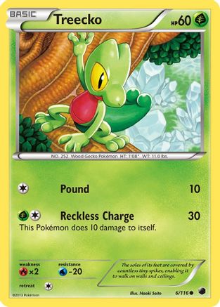Treecko 006/116  Plasma Freeze - Common