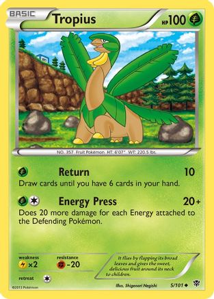 Tropius/101  Plasma Blast - Uncommon
