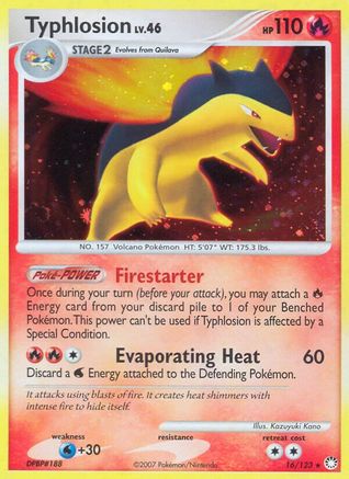 Typhlosion/123  - Holofoil Mysterious Treasures - Holo Rare