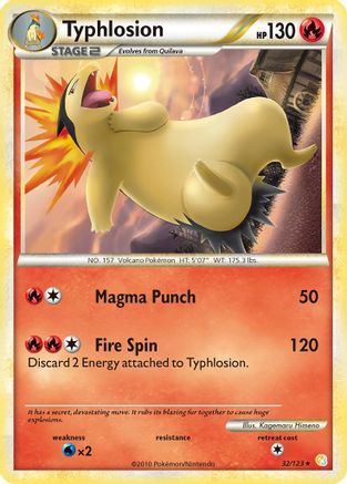 Typhlosion  HeartGold SoulSilver - Rare