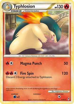 Typhlosion  - Reverse Holofoil Call of Legends - Rare