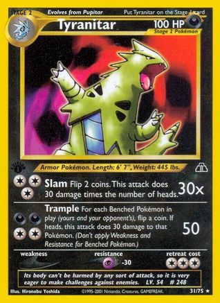 Tyranitar (31) 031  - Unlimited Neo Discovery - Rare