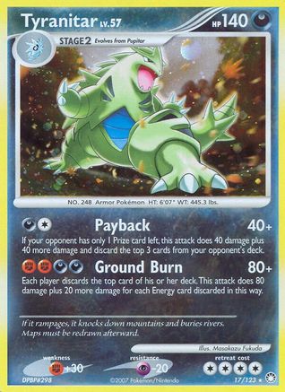 Tyranitar  - Reverse Holofoil Mysterious Treasures - Holo Rare