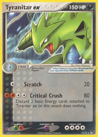 Tyranitar ex (Holo)  - Holofoil POP Series 1 - Ultra Rare