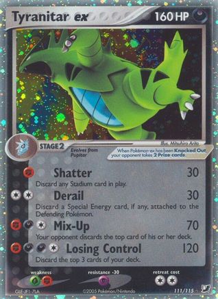 Tyranitar ex  - Holofoil Unseen Forces - Ultra Rare
