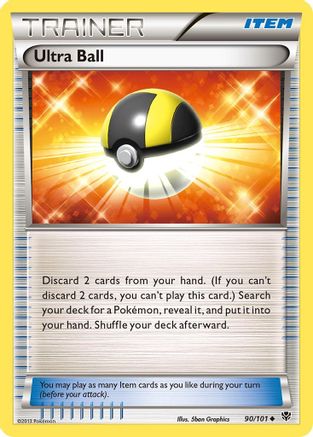 Ultra Ball 090  - Reverse Holofoil Plasma Blast - Uncommon