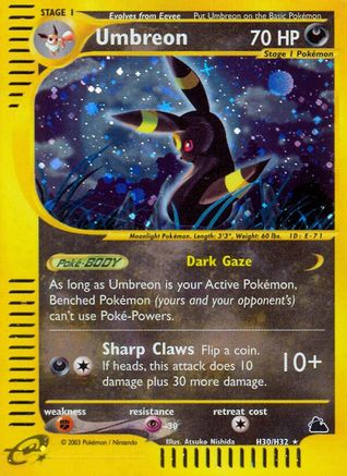 Umbreon (H30)  - Holofoil Skyridge - Holo Rare