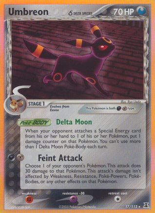 Umbreon (Delta Species)  - Holofoil Delta Species - Holo Rare