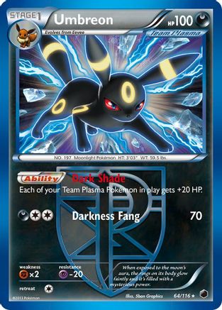 Umbreon (Team Plasma) 064  - Holofoil Plasma Freeze - Holo Rare