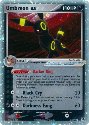 Umbreon ex  - Holofoil Unseen Forces - Ultra Rare