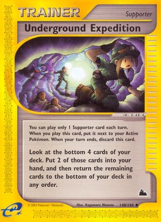 Underground Expedition  - Reverse Holofoil Skyridge - Uncommon