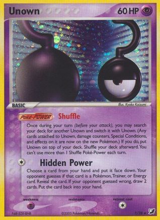 Unown (?)  - Holofoil Unseen Forces - Holo Rare