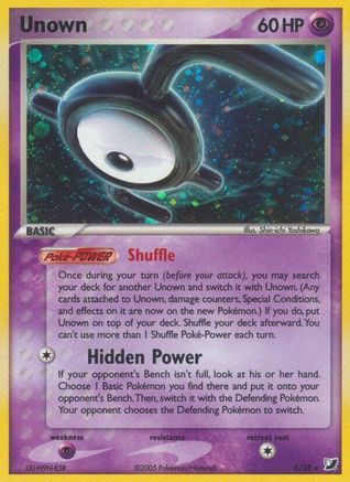 Unown (E)  - Holofoil Unseen Forces - Holo Rare