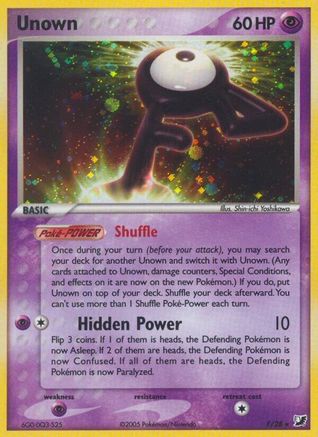Unown (F)  - Holofoil Unseen Forces - Holo Rare