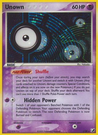 Unown (I)  - Holofoil Unseen Forces - Holo Rare
