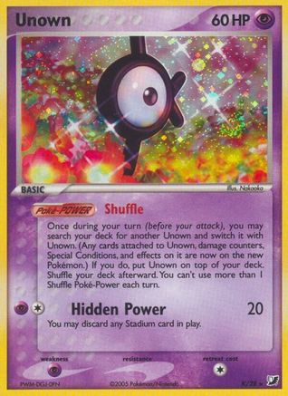 Unown (K)  - Holofoil Unseen Forces - Holo Rare