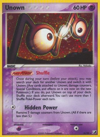 Unown (N)  - Holofoil Unseen Forces - Holo Rare